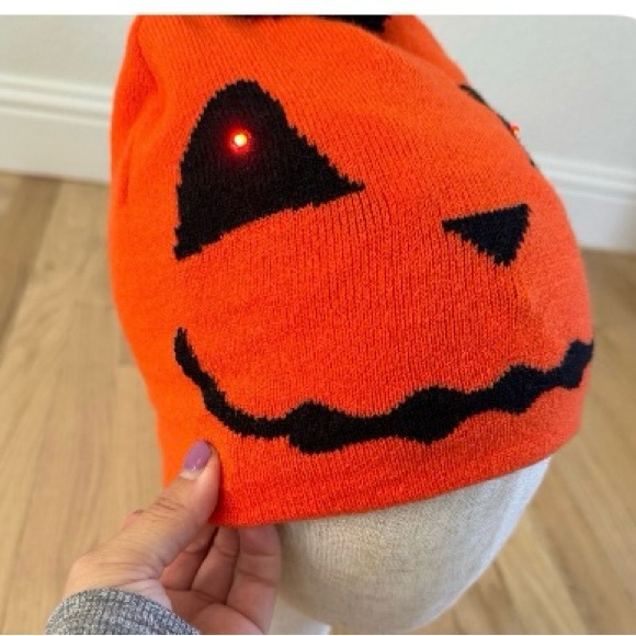Orange Pumpkin LED Costume Hat